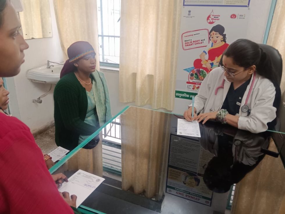 सहिया में निःशुल्क स्वास्थ्य शिविर