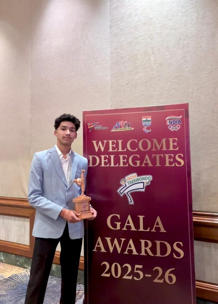 निहाल देवली -ताइक्वांडो बेस्ट जूनियर मेल एथलीट ऑफ़ द ईयर खिताब